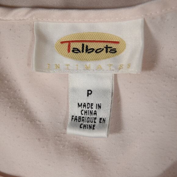 Flannel Backed Satin Night Gown Midi Lace Embroidery Grannycore Tiny Flaw - Picture 12 of 15